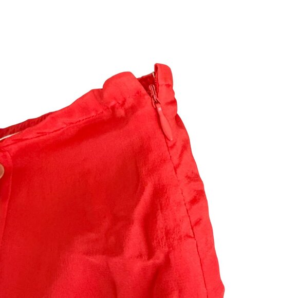 NWT Diane Gilman 100% Silk Wide Leg Lounge Pants Women's Medium Casualchic Red - Picture 6 of 10